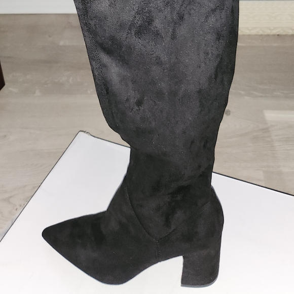 NEW in Box Nine West Ceeya9X92 Women's Over-The-Knee Boots Sz 7 Lace-up Back - Picture 9 of 12